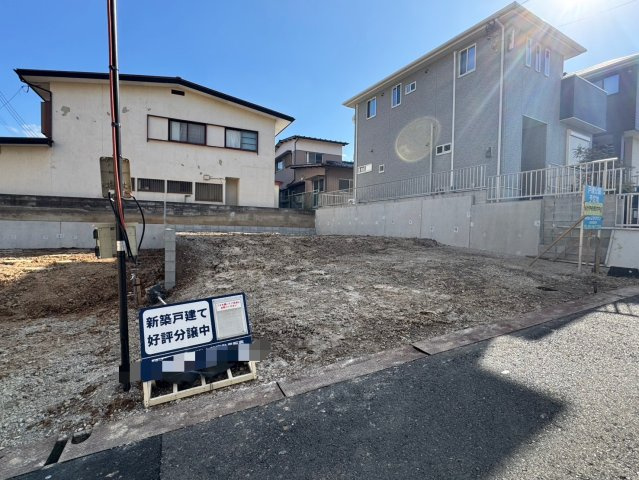 ーAdoble＋アドブルー小倉北区高坊1丁目1期　【小倉北区　新築戸建て】の外観|現地撮影　2025,2,12　ーBloomーブルーム小倉北区高坊1丁目1期　【小倉北区　新築戸建て】