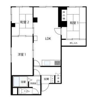 サンハイツかどやの間取り