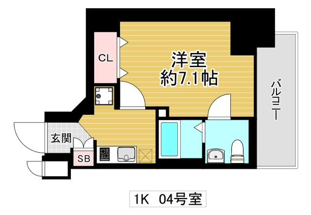 エグゼ大阪城イーストの間取り