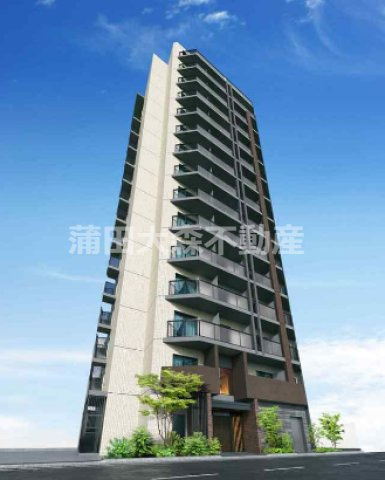 シーズンフラッツ蒲田の外観パース