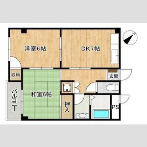 ポコアポコ住吉メゾンⅡの間取り