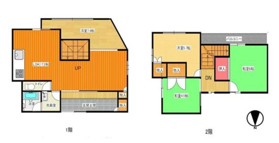 嬉貸家の間取り