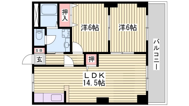 サンヒルズ西今宿の間取り