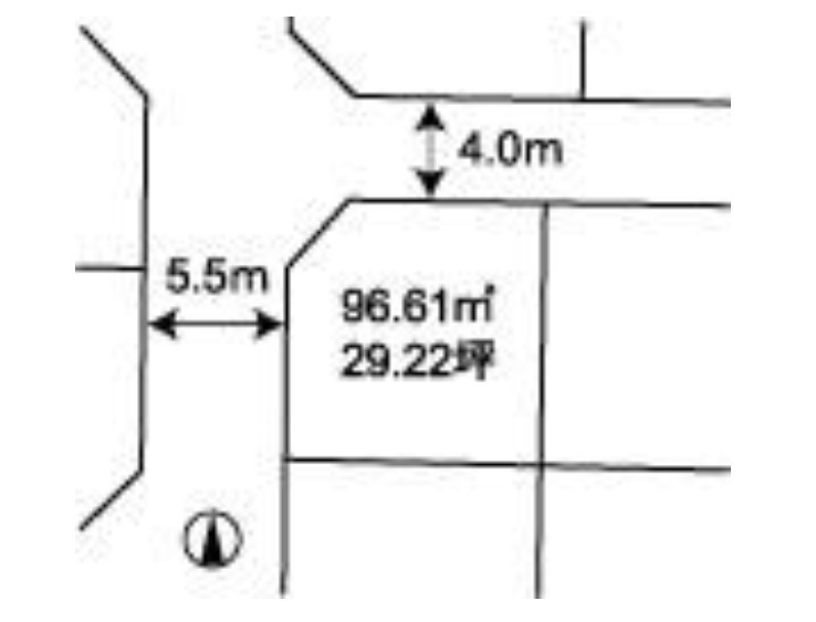 売土地　中央区寺脇町の土地図