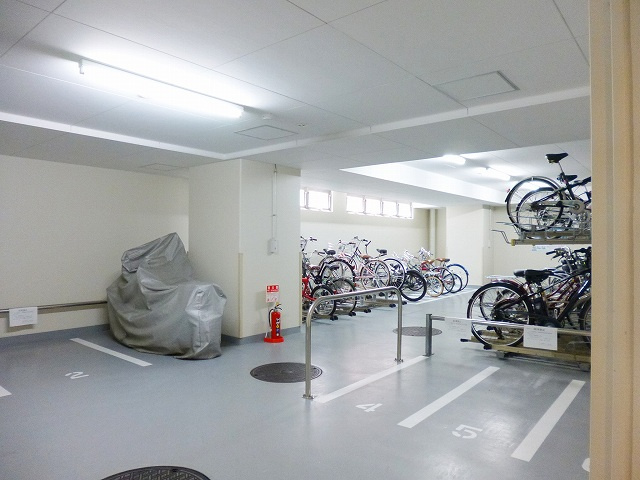 ParkAxis上野の設備|パークアクシス上野の駐輪場・バイク置場