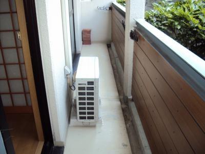 ドミール東山のバルコニー