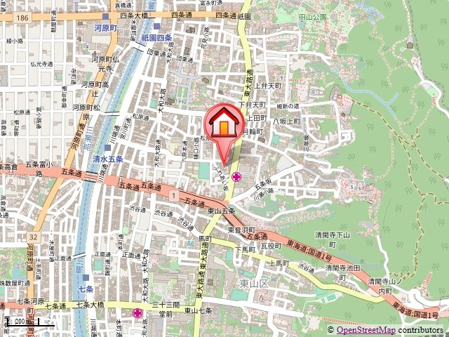 ドミール東山の地図