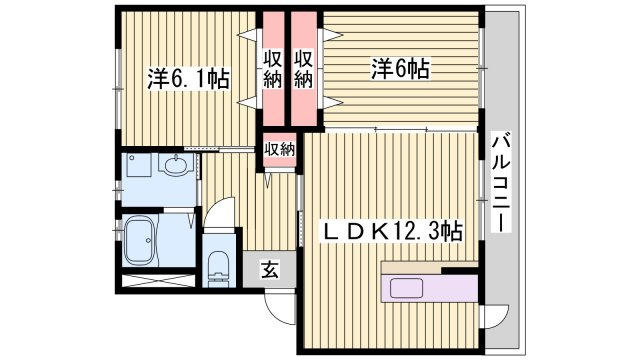 バンプロピスIIの間取り