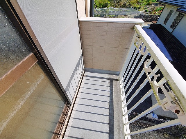 ルミエール平城山のバルコニー