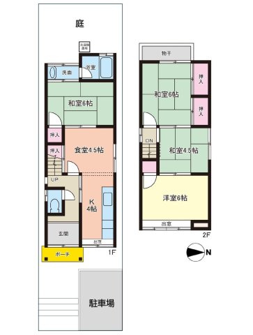 【間取り】 | 伏見区深草大亀谷古御香町　中古戸建