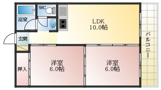 【間取り】 | 藤ヶ丘ハイツ
