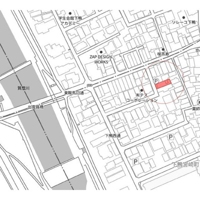 【地図】 | 下鴨宮崎町　土地【建築条件付土地】