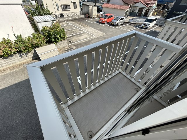 ベルクール大塚のバルコニー