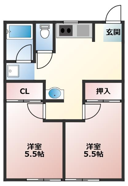 ソルテ川田の間取り