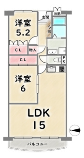 【間取り】 | ネオコーポラス島ノ内Ａ棟