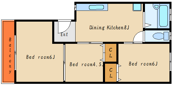 マンション清水の間取り