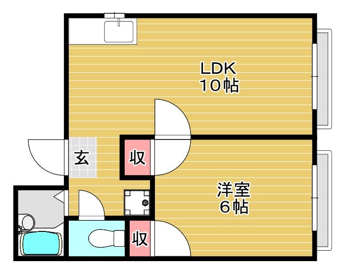 萱島ツインマンションの間取り