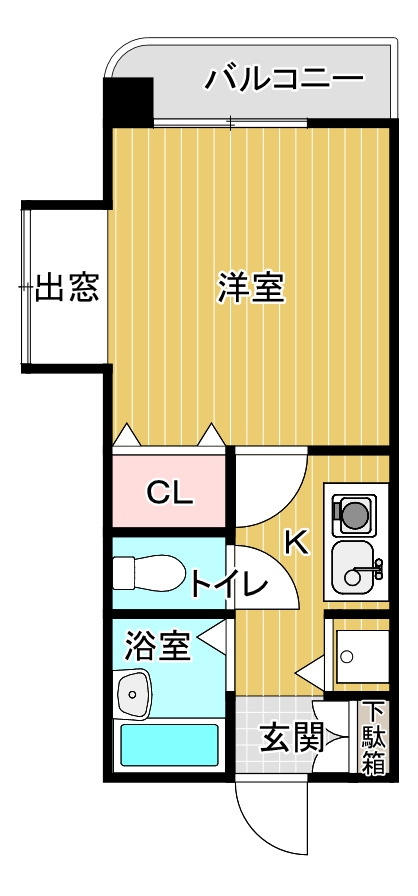 YKハイツ相生町の間取り