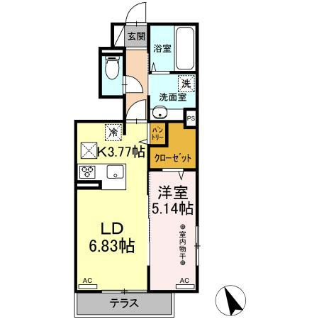 【間取り】 | アンビエンテ柴崎C