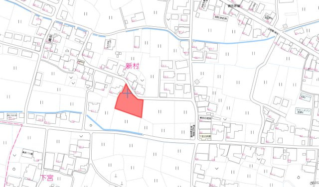 氷川町宮原　事業用地の地図