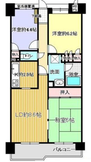 【間取り】 | ライオンズマンション朝霧北 | ３LDK