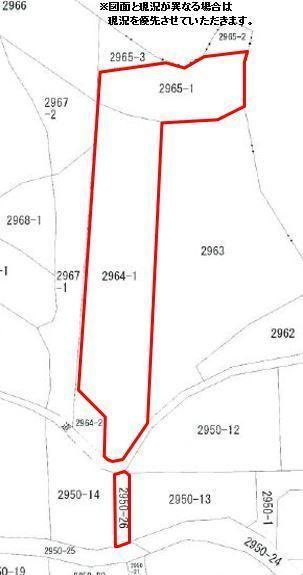 大分市大字政所の売地の土地図