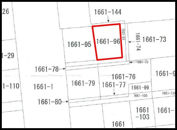 岩田町1丁目　土地の土地図|※図面と現況が異なる場合は、現況を優先。