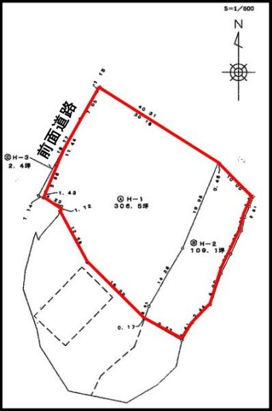 屋山　土地の土地図|※図面と現況が異なる場合は現況を優先させていただきます。