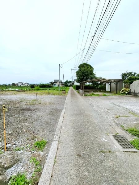 迫　土地の前面道路含む現地写真