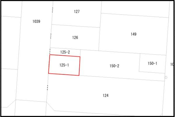 大在北３丁目土地の土地図|※図面と現況が異なる場合は、現況を優先。