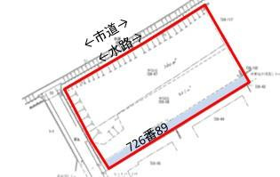 一木土地の土地図|※図面と現況が異なる場合は現況を優先させていただきます。