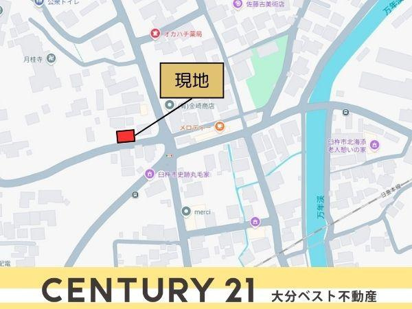 臼杵市本丁　土地の土地図|※図面と現況が異なる場合は、現況を優先させていただきます。