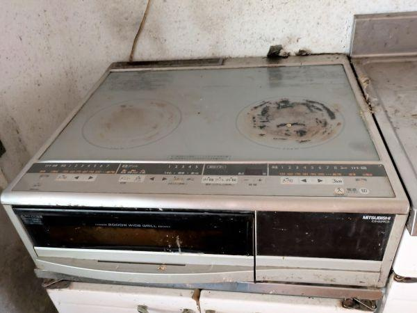 臼杵市大字望月　中古住宅(2棟)のキッチン|直接火を使わないIHコンロ