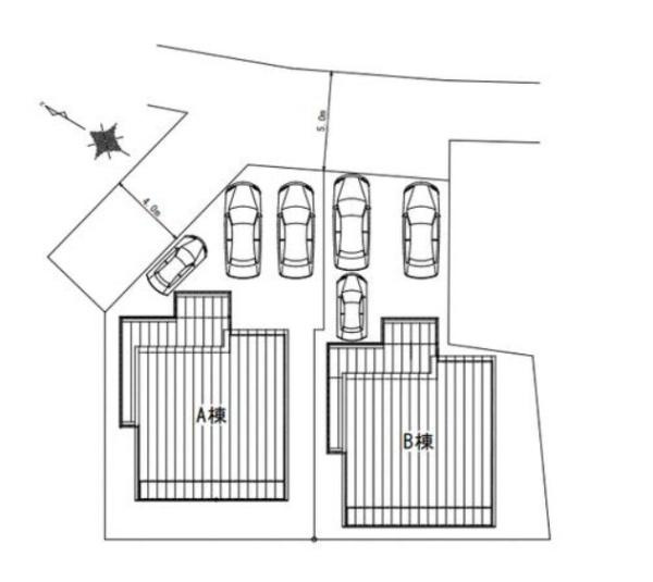 森町戸建て住宅　B棟の区画図|※図面と現況が異なる場合は、現況を優先。
