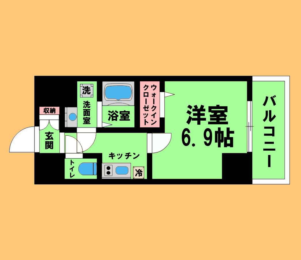 CREST TAPP黒川の間取り