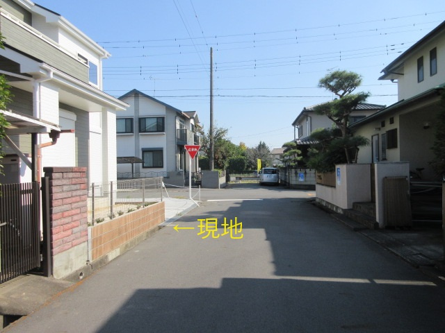 【仲介手数料無料】新築戸建　熊谷市上之1100-95（全1棟）の前面道路含む現地写真