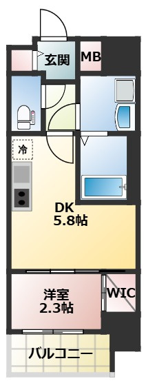 セレニテ江坂グランデ の間取り