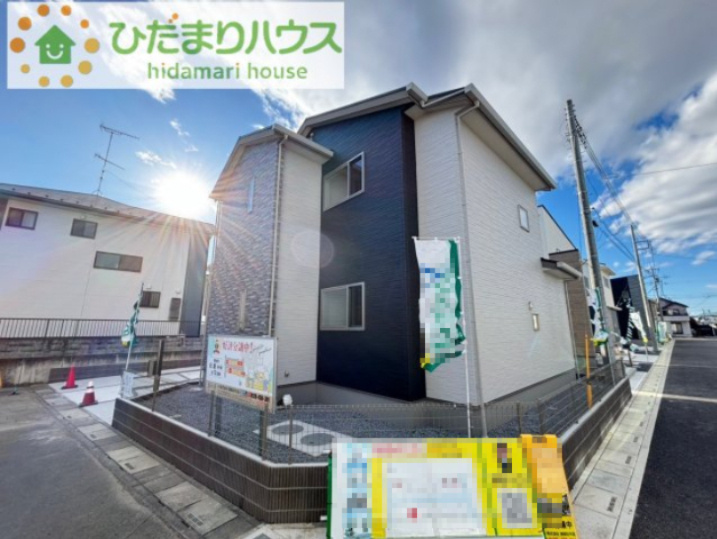 熊谷市石原　第4期　分譲一戸建て　ワイウッドコート　07の外観|角地につき日当たり良好◎