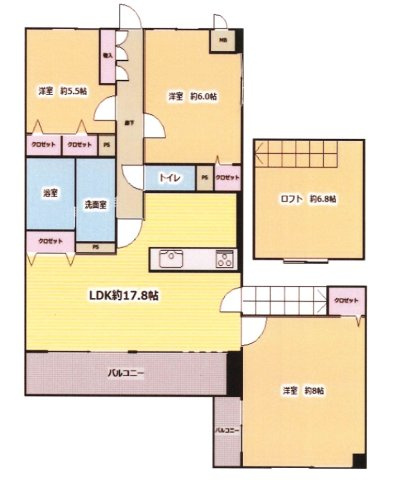 【間取り】 | ロマネスク春日弥生☆仲介手数料無料☆