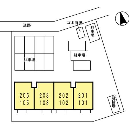 パークハイム柊山の区画図