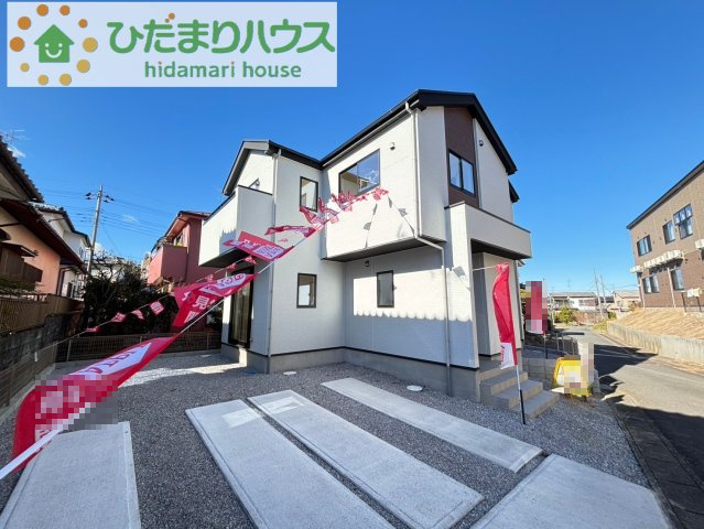 嵐山町川島　14期　未入 居一戸建て　ずっとプラス　01の外観|白を基調とした明るい印象を受ける外観です。
