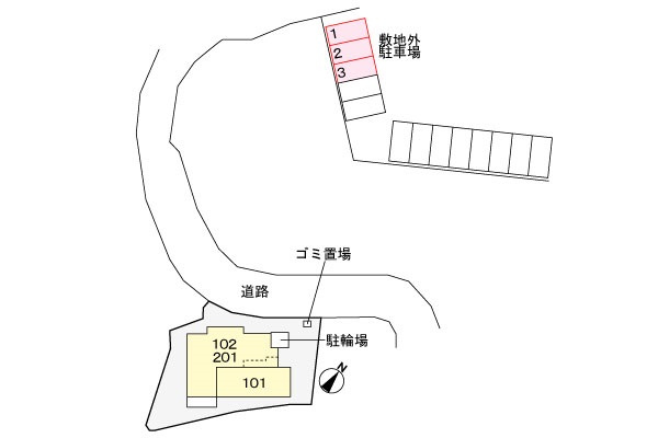 CASA　VISTAの区画図