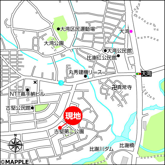 ハートフルタウン読谷村古堅　2号棟の地図