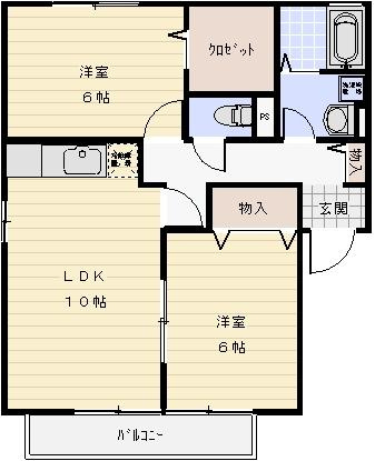 Ｍａｉｓｏｎ　Ｓｙｍｐｈｏｎｙ　Ａ棟の間取り