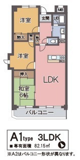 【間取り】 | アルカディアン東豊中