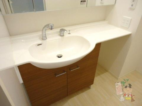 エルヴィリア野田の洗面所|洗髪洗面化粧台