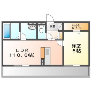 クレール　Ｄの間取り