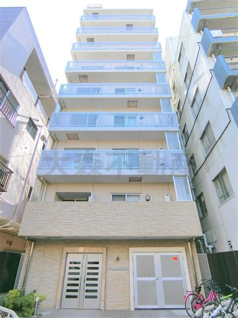 ブライズ大森東TREの外観|2011年2月築　RC鉄筋コンクリート造地上10階建て1ｋ～1LDK総戸数35戸の分譲賃貸マンション　東京都大田区大森東4丁目　京浜急行本線大森町駅と梅屋敷駅徒歩圏内