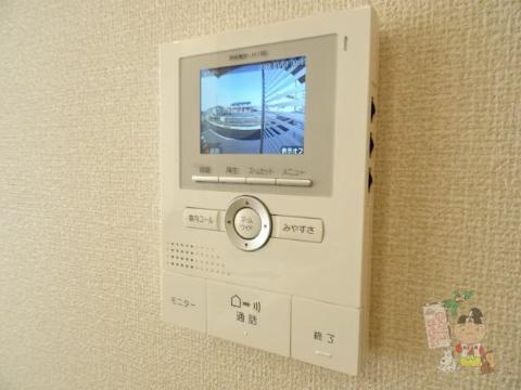 グラシューヴェルジェ　Ａのセキュリティ|カメラ付インターホン
