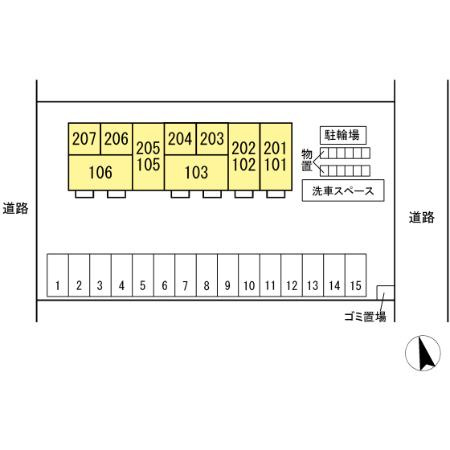 さくらヒルズの区画図